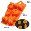 Halloween Pumpkin Silicone Molds for Baking – 2-Pack 18-Cavity Candy