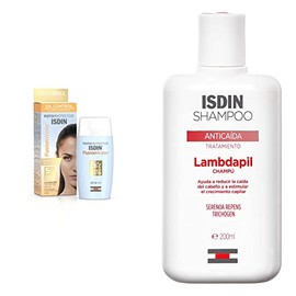 ISDIN Fotoprotector Fusion Water SPF 50, Protector Solar Facial de fase acuosa para uso diario, Textura ultra ligera, 50 ml  Lambdapil, Champú...     
