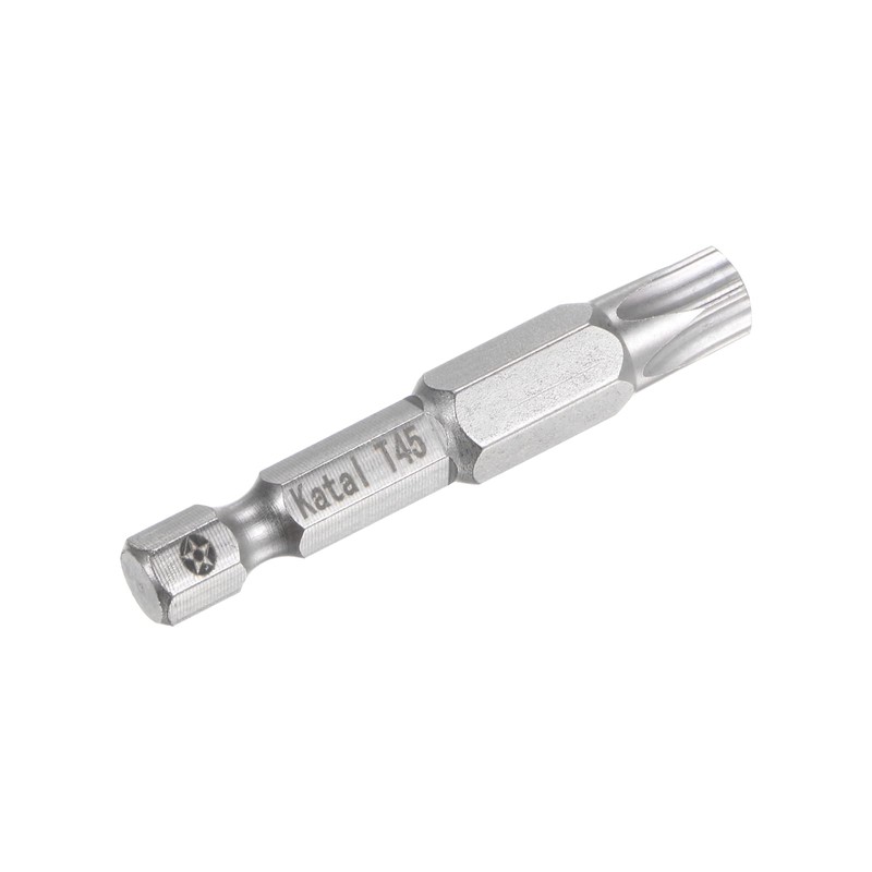 sourcing map T45 Star 5 Point Screwdriver Bit 1/4" Hex