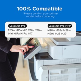 Volto High Quality CF244A 44A Compatible Toner for HP Laserjet Pro M15a M15w MFP M28a M28w (Black, 1 Pack)