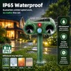 Solar Ultrasonic Animal Repeller 4 Pack Sonic Fortress Pro Deer