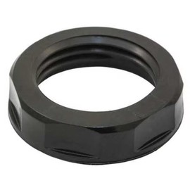 Low Profile Cord Connector Locknuts, Nylon, NPT, 1/2" Thread Size, Black, Liquid Tight