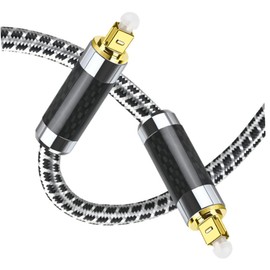 Gatuida 1m Optical Audio Cable Fiber Optic Cord Plated Connectors for Home Theatre Tv and Sound Systems High Fidelity Audio Transmission