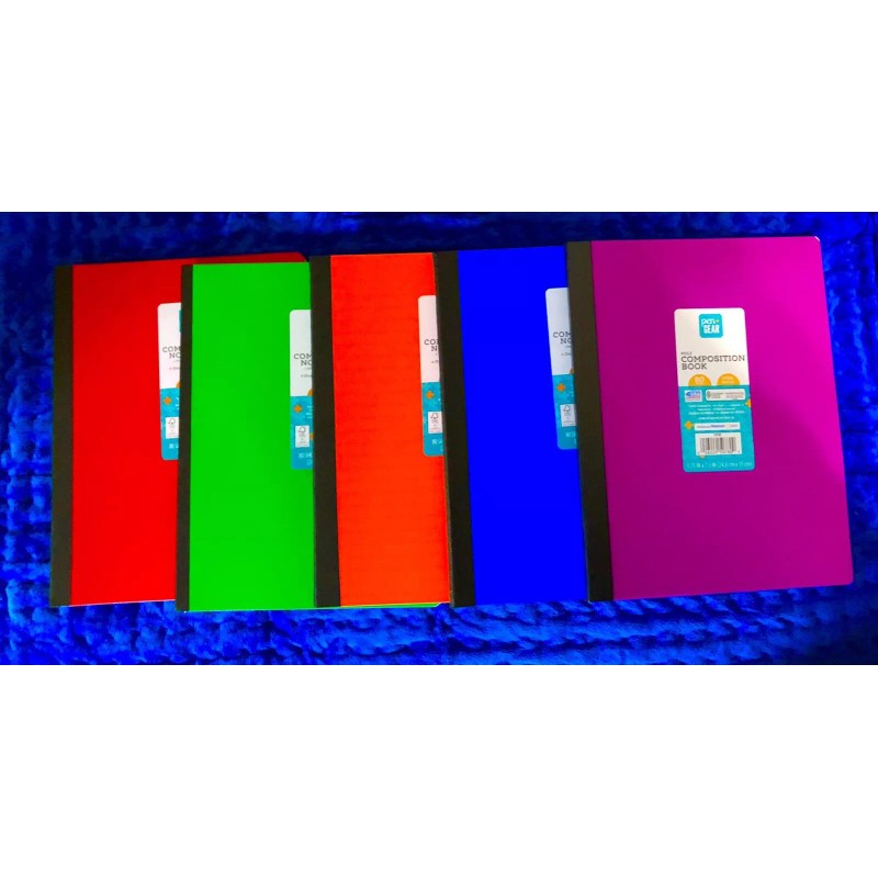 pen+gear composition book 80 Sheets Durable POLY Cover, WIDE RULED,
