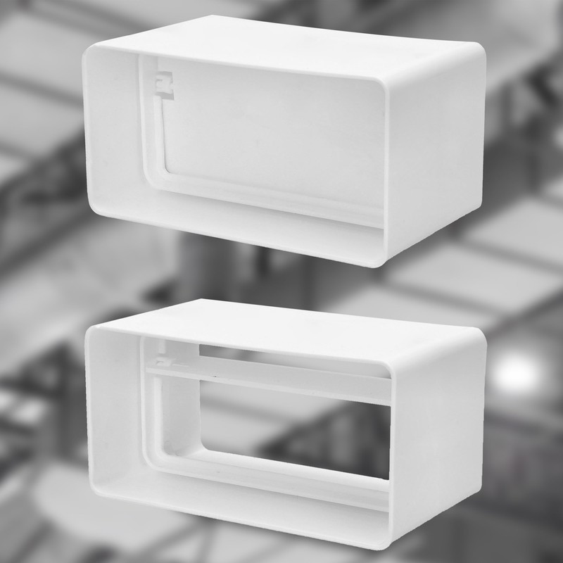 KOTARBAU® Duct Connector 110 mm x 55 mm with Check