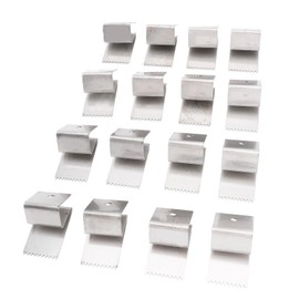 Hurricane Window Clips, 16PCS Hurricane Window Clips Fit 1/2 Inch Thick Plywood,Stainless Steel Reusable Hurricane Board Up Clip Shutter Hardware for Window Guard Dressing