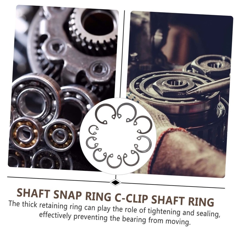 CHILDWEET 1set Retaining Snap Ring External C-clips Shaft Retaining Ring