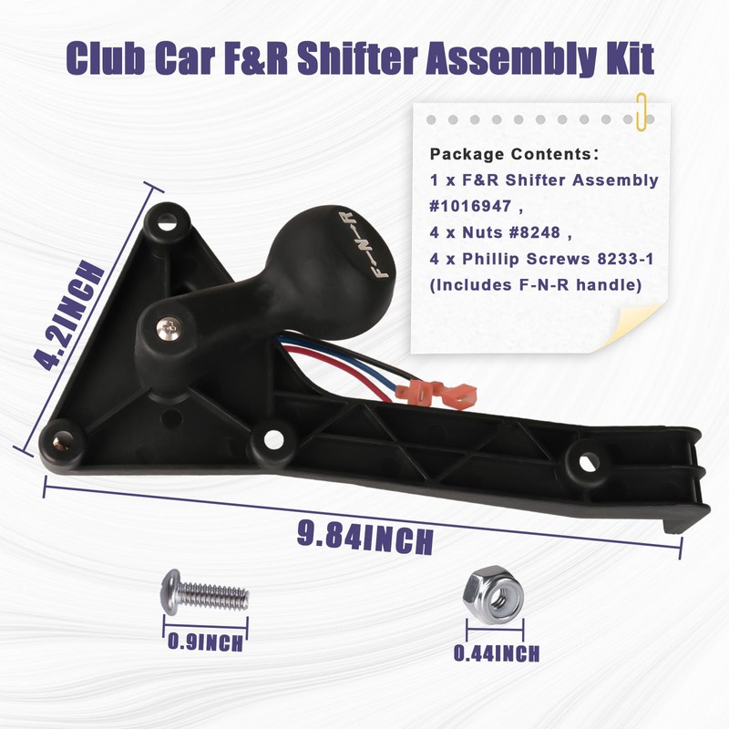 Panglong Club Car F&R Shifter Assembly Kit, Forward and Reverse