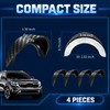 4PCS Curved Carbon Fiber Backup Camera Rain Shield for Commuting