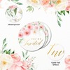 Mobiusea Creation 108 Pcs “You’re Invited” New Pink Floral Stickers