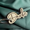 Dankeschön Geschenke - Danke Schlüsselanhänger handgemacht aus Holz, Glücksbringer, Danke