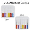 TEPTOARCH 6pcs/Box 21/25mm Bendable NiTi Hand Use Super Rotary Files