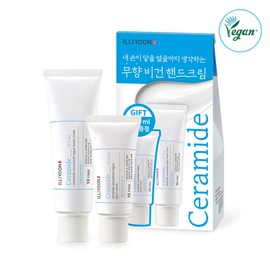 ILLIYOON Ceramide Unscented Vegan Hand Cream 50mL (SET/SINGLE) - [SET] Ceramide Unscented Vegan Hand Cream 50mL (+30ml)