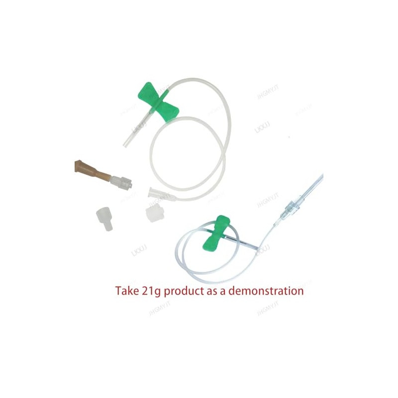Catéter de aguja de infusión veterinaria, 50 piezas por caja,