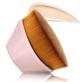 Wrixty Foundation Makeup Brush Synthetic Professional Face Brush Liquid Powder Foundation Brush for Blending Liquid, Cream or Flawless Powder Cosmetics with Bonus Protective Case (Multi Color)