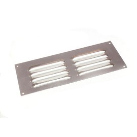 6 Of Aluminium Louvre Air Vent Ventilator Cover Grille 9 X 3 225Mm X 75Mm
