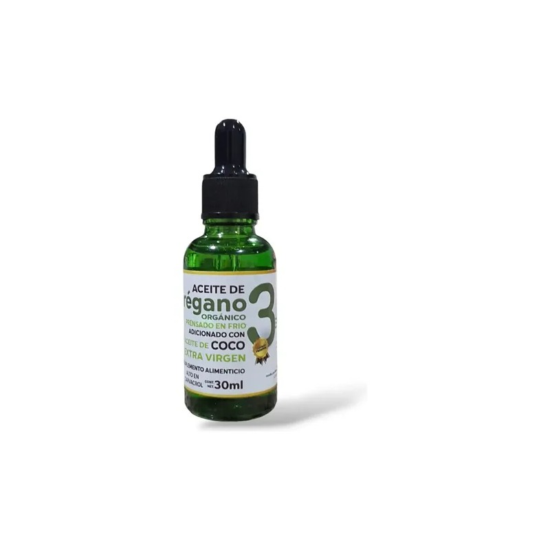 Aceite De Orégano Y Orégano Coco 30ml Alto En Carvacrol