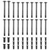 Hemobllo 60 Pcs Computer Case Fan Screws Kit: M5x10mm Carbon