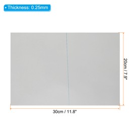 PATIKIL 20 x 30 cm Polarised Film Sheets Glue Polariser Linear Polarising Filter for Screen Photography Lighting 0°