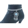 Unbranded Women Silver Metal Chain Boot Bracelet Shoe Native Style