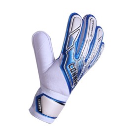 CONNECT Kids Football Goalkeeper Gloves with Super Grip Latex Goalkeeper Gloves Kids Boys & Girls Junior Football Goalkeeper Gloves for Training (Cyan, 9)