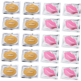 KALLORY 20 piezas Mascarilla Labial Exfoliante de Hidratante para Labios Parches para Cuidado y Reparación de Líneas