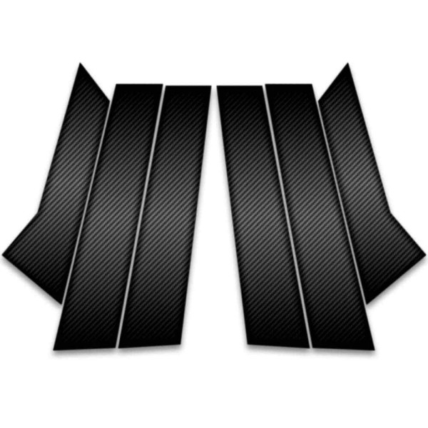 Upgrade Your Auto 6pc Carbon Fiber Pillar Post Covers for