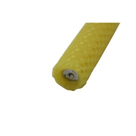 Set of 1 to 6 100% Pure Natural Handmade Beeswax Honeycomb Hand Rolled Unscented Tapers Candles (1" x 8") (Yellow x 6)
