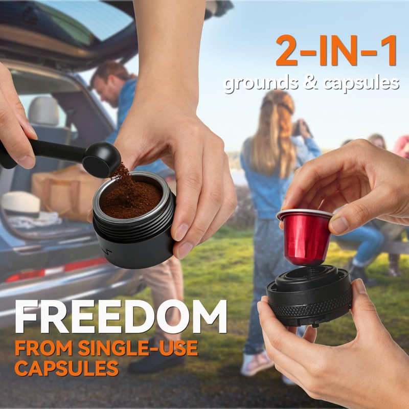 Portable Coffee Maker Electric Espresso Machine, 20 Bar Coffee Espresso
