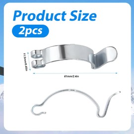 2 Pcs Car Air Filter Clips, Metal Air Filter Cover Clips Housing Box Lid Spring Clip Clamp Car Accessories