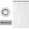 Narrow Shower Curtain Liner with 3 Magnets - 36" x