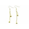 Miniblings Glöckchen Glocken 2er Ohrringe Hänger Kettchen Weihnachten golden Mini