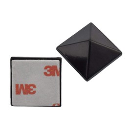 RaceWax Full Set of Nine Metal Pyramid Studs Stomp Pad 9 Black - (PC-2990)