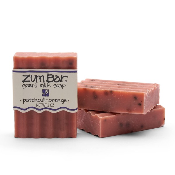 Indigo Wild Zum Bar Goat's Milk Soap - Patchouli-Orange - 3 oz (3 Pack)
