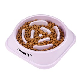 Slow Feeder Dog Bowls for Healthy Eating, Non-Slip and Anti-Choking Design, Reduces Bloating & Overeating for Medium Dogs and Cats, Easy to Clean