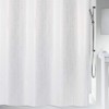Spirella Wet White Pearl Effect Textile Polyester Shower Curtain, 180