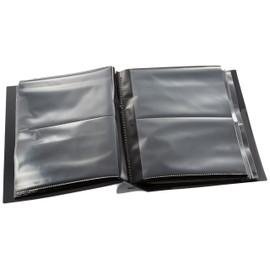 Nakabayashi PHKG-1020-D Photo Graphilia Album, KG-Size, 200 Sheets, 2 Tiers, Black