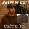 TOP-EX XL/XXL Men's Waterproof Newsboy Flat Cap - Stylish Peaked