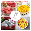 2 PCS Watermelon Cutter, Watermelon Slicer, 2-in-1 Watermelon Fork Slicer