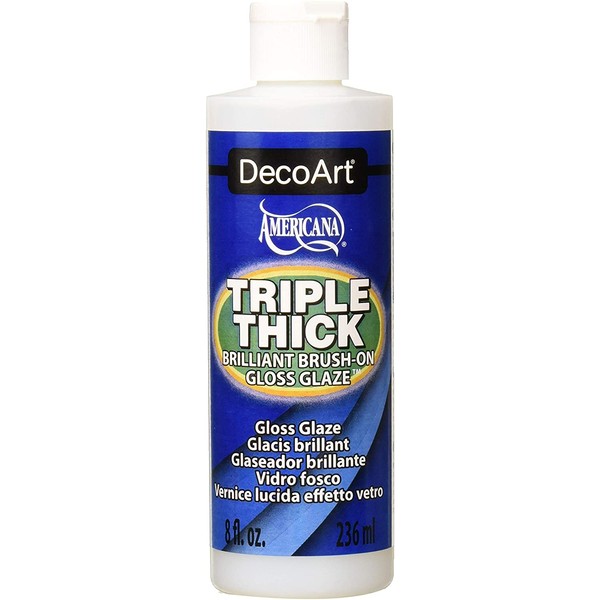 DecoArt TG01-9 Triple Thick Gloss Glaze, 8-Ounce Triple Thick Gloss