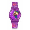 Swatch Gent Biosourced Unisex Watch Casual Plastic Purple Quartz Waterproof