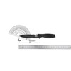 professional kitchen knife set with scissors - 3-piece black knives