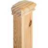 Cambridge Clear Pine Pyramid Newel CAPS 82mm, Half Stair Newel
