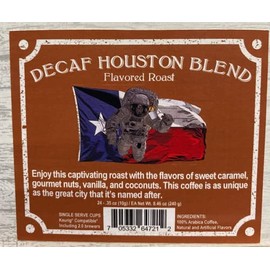 Decaf Houston Blend Flavored Coffee, 24 count Single Serve Pods, Keurig Compatible