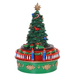 Mr. Christmas 5" Tree Mini Animated Carnival Music Box