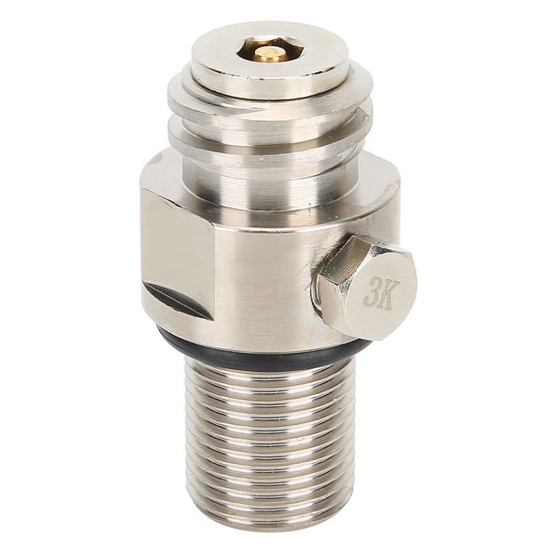 Electroplating Silver M18x1.5 TR21-4 Thread Soda Cylinder Valve Soda Accessories