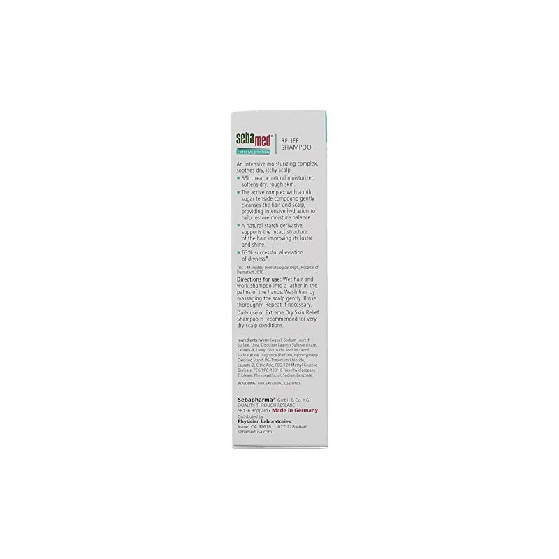 SEBAMED TROCKENE HAUT SHAMPOO UREA 5 % 200ml (german Import)