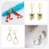 TMMATE 100pcs 18K Gold Filled Leverback Earring Hooks, Hypoallergenic French