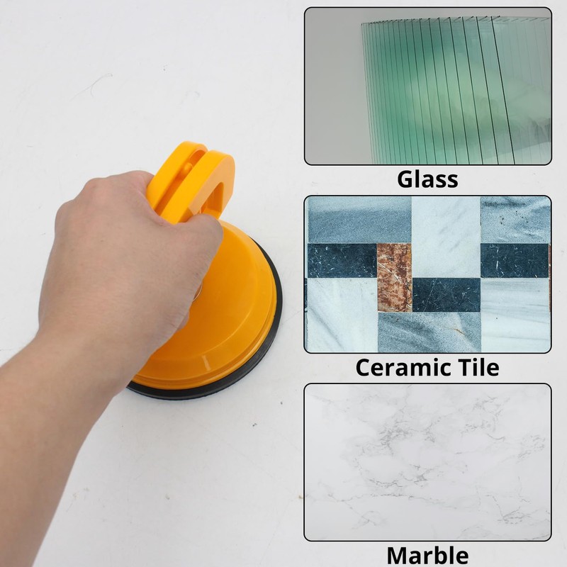 YQXIUTE Glass Suction Cups Plastic Suction Cup - Durable Yellow
