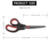 KUONIIY Scissors Ultra Sharp Titanium Coating Blades Soft Comfort-Grip Handles